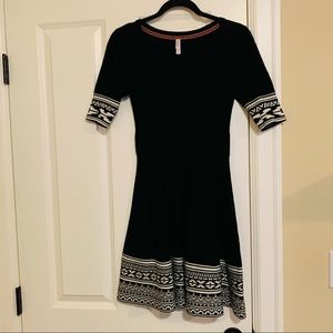 Xhilaration Dress Fit and Flare Graphic Print